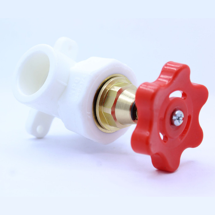 شیر فلکه آب مدل DN-25 بسته 4 عددی